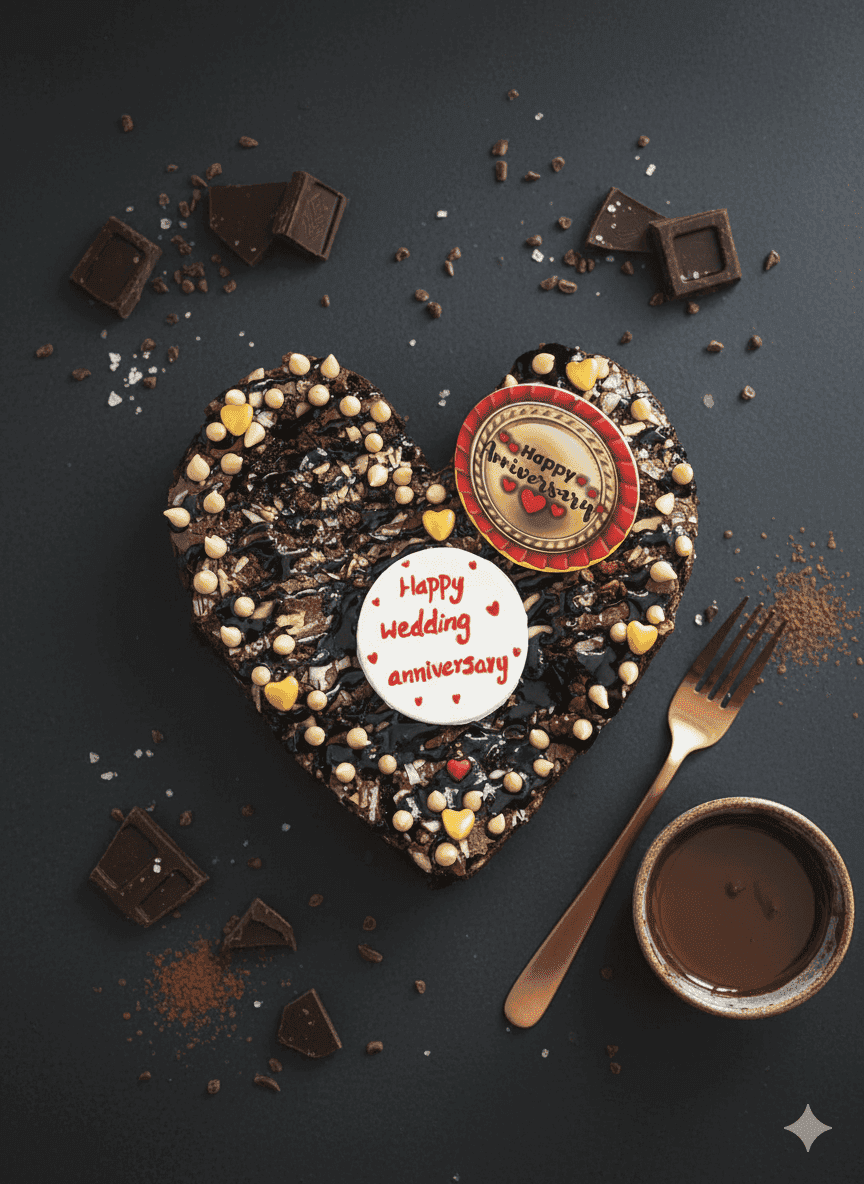 Double Chocolate Brownie Cake